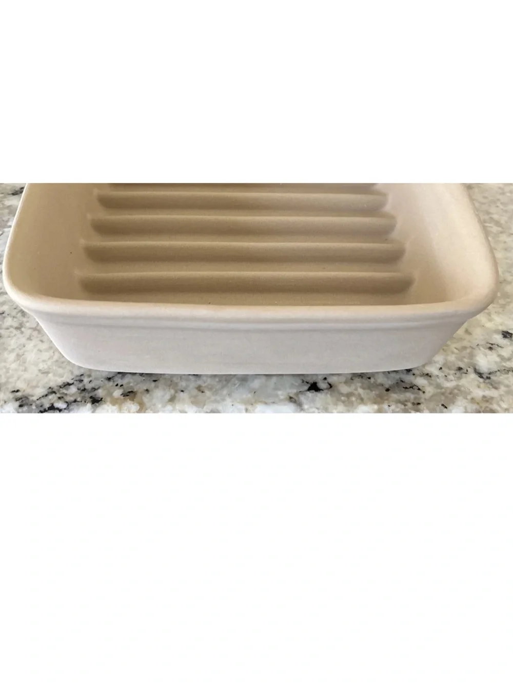 NEW Pampered Chef Small Ridged Baker 1342 9x6.75 Stoneware Baking Dish, USA